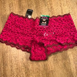 The Cheekies Maidenform panty. Red lace. Size large. Never worn.